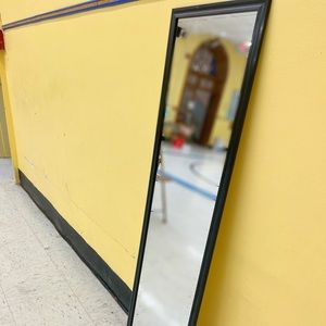 Dark brown frame mirror